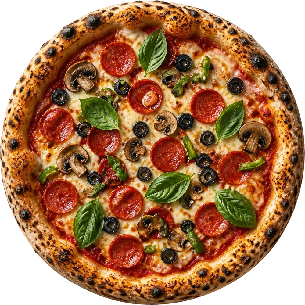 Roman's Choice Pizza pizza, ready for delivery