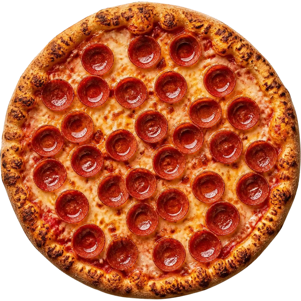 Pepperoni pizza from Roman's Choice Pizza